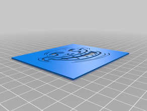 troll estêncil personalizado 3d print model - Mito3D
