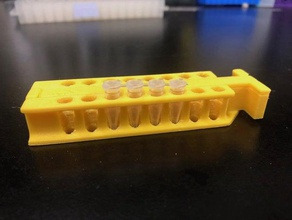 magnetic separator 02ml 8-strip tube single biology laboratory tools molecular rack science 3d print model - Mito3D