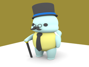 classy squirtle 3d print model - Mito3D