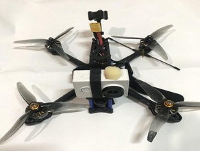astrox j5 frame johnnyfpv antenna gps xiaomi yi mount drone drones racing 3d print model - Mito3D