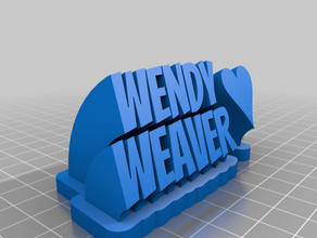 wendy - plein personnalisé 3d print model - Mito3D
