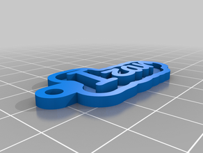 my customized key chain your personal name 3d print model - Mito3D