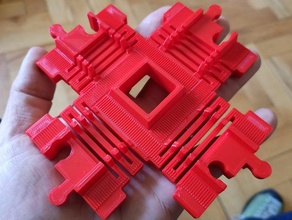 duplo - compatible flexible piste de train traverser pistes lego 3d print model - Mito3D
