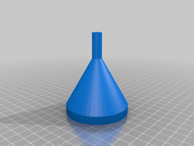 my customized funnel drop tube 3D print model - Mito3D