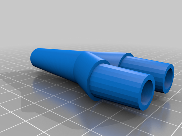 double hookah shisha adapter hose vape vaper 3D print model - Mito3D