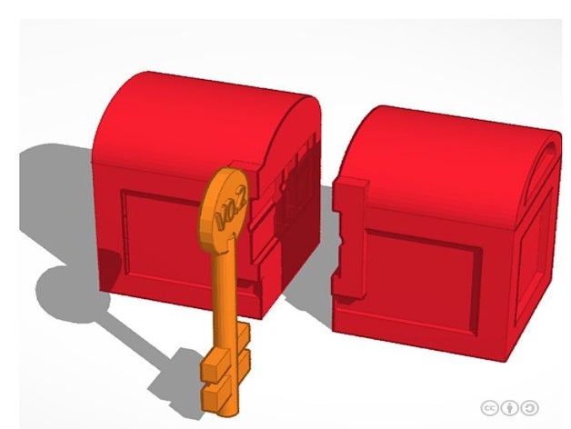 la clé de fissure l'activité 3dprinting trou serrure ouverture en forme poire 3D print model - Mito3D