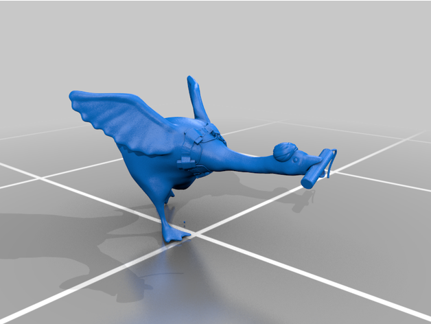 sin título goose running de ganso juego 3D print model - Mito3D