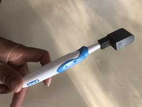 oral-b white potenza d'azione spazzolino da denti di copertura caso 3d print model - Mito3D