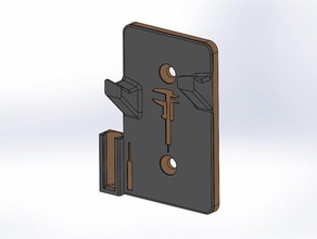 universal caliper mount - remix calipers holder digital tool woodworking tools 3d print model - Mito3D
