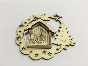 adorno del árbol de navidad decoración ornamento 3d print model - Mito3D