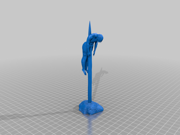 impaled death dracula evil prop scenery sculpture spike wargaming 3D print model - Mito3D