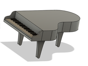 classic piano simplified traditional 3d print model - Mito3D