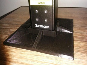 table stand pad support mount saramonic xlr transmitter uwmic9 podstawka tx-xlr9 3d print model - Mito3D