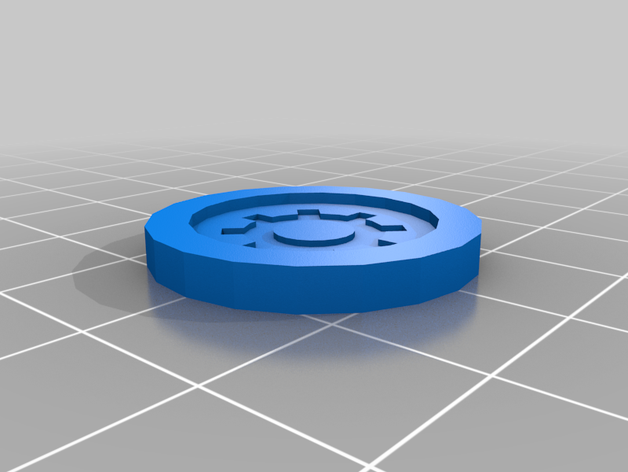 street masters - objective token 3D print model - Mito3D