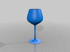 bicchiere di vino La stampa 3d art la bottiglia chiaro tazza supporto a proposito vetro mobili fusion 360 il liquido pla seethrough utile acqua 3d print model - Mito3D