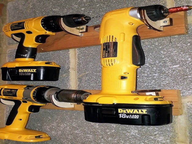 dewalt matkap duvar destekleri 3D print model - Mito3D