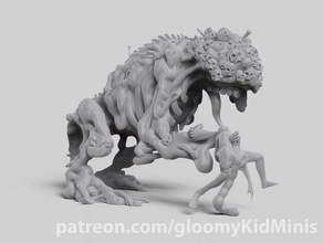 flesh mound corpse dnd miniature fantasy strahd undead 3d print model - Mito3D