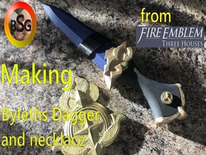 byleth's dagger necklace fire emblem three houses 3d print model - Mito3D