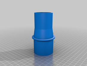 personalizzate il tubo di aspirazione adattatore ciclone su misura 3d print model - Mito3D