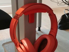 headphone hanger headphones hook magnet 3d print model - Mito3D