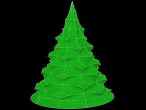 x-mas tree 4 vase mode christmas decoration decorations 3d print model - Mito3D