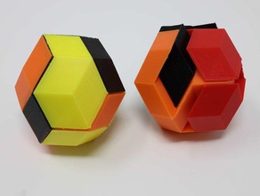 como triacontahedron puzzle 2 3d print model - Mito3D