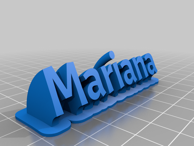 a mariana personalizado 3D print model - Mito3D