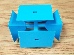 6 square pyramids cube 3d geometry printing learning math modular puzzle 3d print model - Mito3D