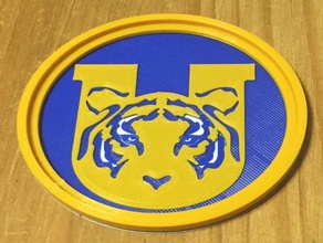 tigres uanl coaster futbol 3d print model - Mito3D