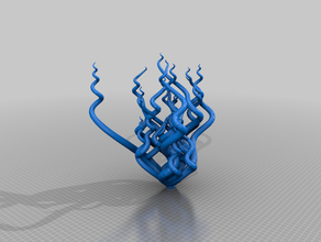 meine angepasste Kunststoff-Riff 1 zufällige anemone generator kundengebundene 3d print model - Mito3D
