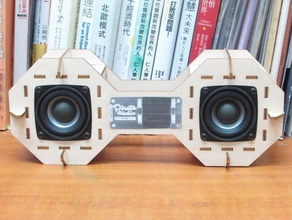 découpé au laser haut-parleur pimoroni pirate audio 3d print model - Mito3D