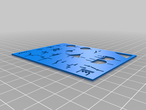 elektronik sembolleri cetvel şablon 3d print model - Mito3D