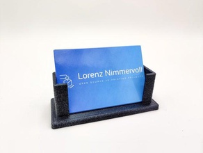 business card holder cards case holders stand 3d print model - Mito3D
