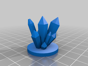 les cristaux de terrain le cristal mdn miniature 3d print model - Mito3D