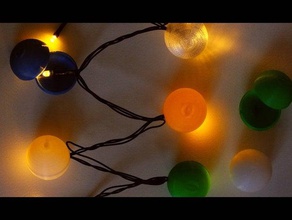 diodo emissor de árvore natal, bauble do ornamento bola natal decoração enfeite creality ender 3 férias feriado luz leds ao ar livre decorações 3d print model - Mito3D