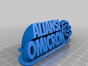 name aliansi omicron customized 3d print model - Mito3D