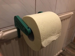 toiletpaperholder radiator toilet paper holder 3d print model - Mito3D