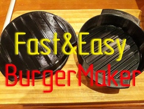 burgermaker burger basın cheeseburger hamburger mutfak aracı 3d print model - Mito3D