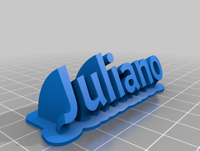 juliano personnalisé 3d print model - Mito3D