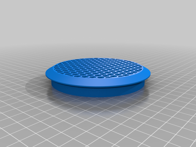 la cubierta de ventilación ronda hexagonal ranura 3D print model - Mito3D