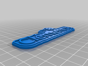 my customized xmas gift tag 3d print model - Mito3D