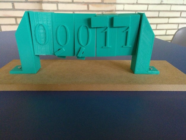 contador binário 3D print model - Mito3D