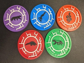 wild kratts Kreatur-discs Tiere pbs - Spielzeug 3d print model - Mito3D