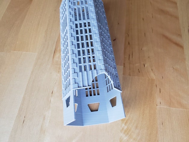 suburbia ce fancy tower manifold fix board game hexagonal tile 3D print model - Mito3D