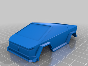 wide body cybertruck custom tesla widebody 3d print model - Mito3D