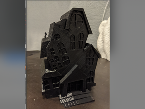 haunted house halloween mansion 3d print model - Mito3D