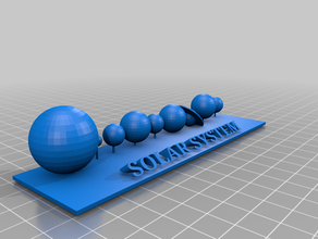 solar system sistema 3d print model - Mito3D