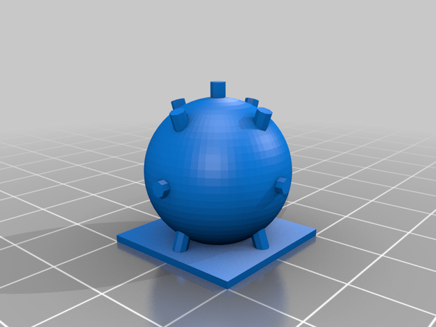 mina submarina jjap de la 3D print model - Mito3D