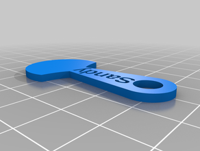 customized shopping trolley token name sandy 3d print model - Mito3D