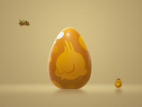 huevo dofus ocre oeuf la pascua de diseño el juegos video mmorpg paques juego 3d print model - Mito3D